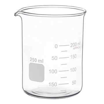Glass Measuring Low Form Beaker Set - 50ml 100ml 250ml