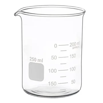 Glass Measuring Low Form Beaker Set - 50ml 100ml 250ml