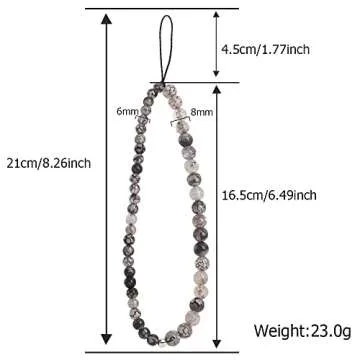 C&L Accessories Beaded Phone Charm Cell Phone Lanyard