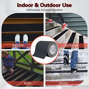 S&X Heavy Duty Anti Slip Tape for Stairs and Walkways