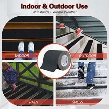 S&X Heavy Duty Anti Slip Tape for Stairs and Walkways