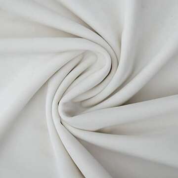 QUAFOO Cream White Couch Velvet Throw Pillow Covers 24x24 inch Set of 2 with Zipper Decorative Luxury Soft Solid Rectangle Cushion Covers Case for Sofa Bed Living Room Car