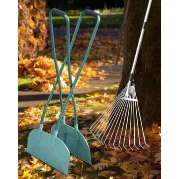 JACEPFY Adjustable Rake and Leaf Grabber for Gardens