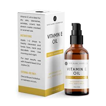 Kate Blanc Vitamin E Oil for Skin and Face (1oz) 28,000 IU