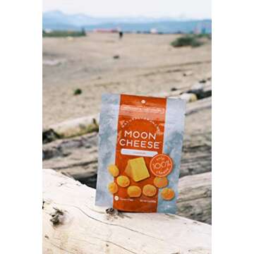 Moon Cheese - 100% Natural Cheese Snack - Cheddar - 2 oz - 2 Pack