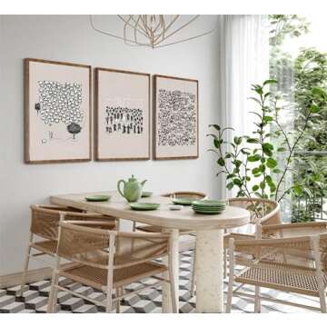 Jesus 99 Sheep Canvas Wall Art for Home Décor