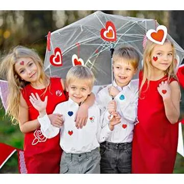 kortes Valentines Day Stickers, 544Pcs Valentines Heart Stickers, Love Decorative Sticker (12 Sheets), Pack 02