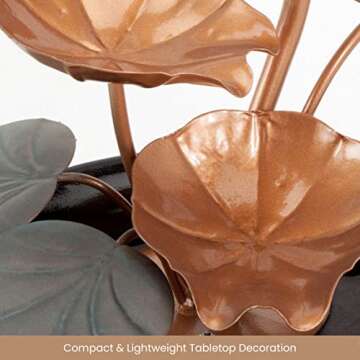 Indoor Water Lily Water Serenity Fountain - Relaxing Décor