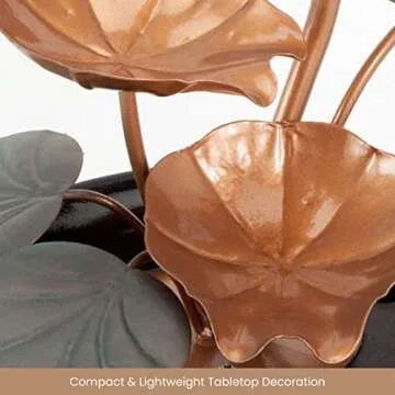 Indoor Water Lily Water Serenity Fountain - Relaxing Décor