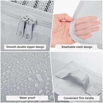 Travel Packing Cubes Set - Lightweight Organizers with Shoe Bag