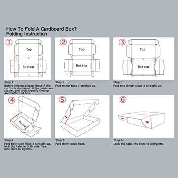 EXYGLO Black Shipping Boxes for Small Business - Pack of 25