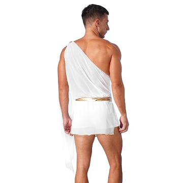 Hularka One Strap Toga Costume for Halloween Events