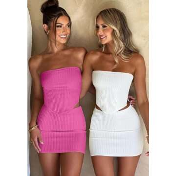 CHYRII Chic Summer Two Piece Outfit for Women