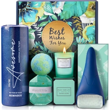 Gifts for Women, Self Care Gift, Relaxing Spa Bath Gift Basket Set for Women Her Mom Friends Sister ...