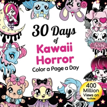 Kawaii Horror Coloring Book for Daily Relaxation