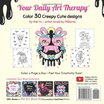 Kawaii Horror Coloring Book for Daily Relaxation