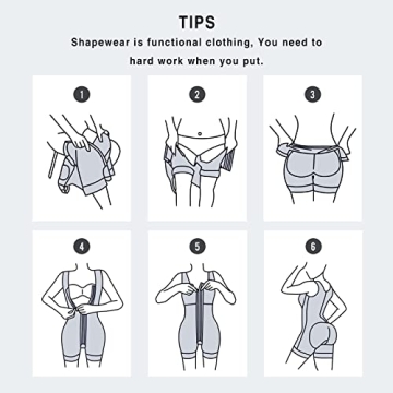 SPARSHINE Shapewear Bodysuit for Women Butt Lifter