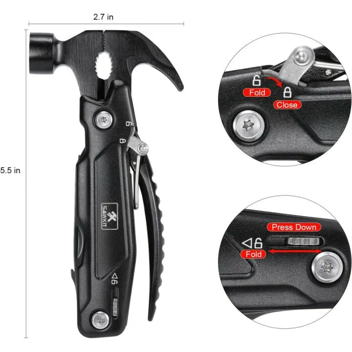 SAWKIT 15 in 1 Multi-Tool Hammer for Every Occasion