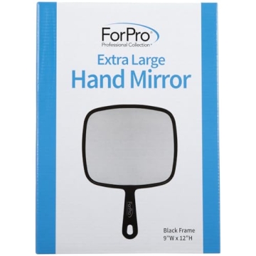 ForPro Extra Large Hand Mirror - 9" x 12" Reflection Tool