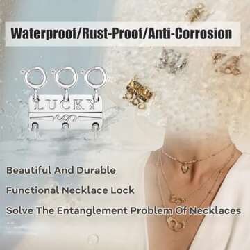 Dailyacc Lucky Necklace Layering Clasp for Effortless Layering