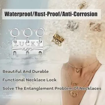 Dailyacc Lucky Necklace Layering Clasp for Effortless Layering