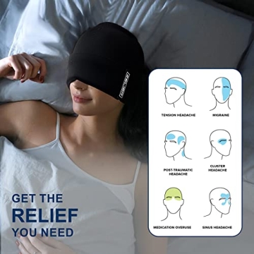 ZELIER Migraine Relief Cap for Headache and Stress Relief