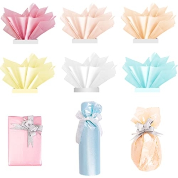 Larcenciel Metallic Tissue Paper - 60 Sheets for Gifts