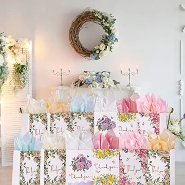 Larcenciel Metallic Tissue Paper - 60 Sheets for Gifts