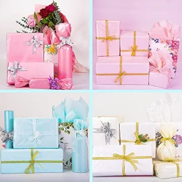 Larcenciel Metallic Tissue Paper - 60 Sheets for Gifts