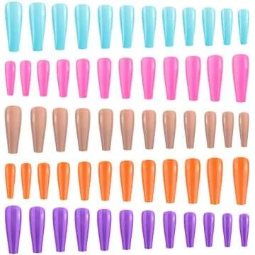 Maitys Extra Long Press on Nails - 240 Piece Set