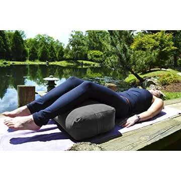 Supportive Rectangular Cotton Yoga Bolster by YogaAccessories