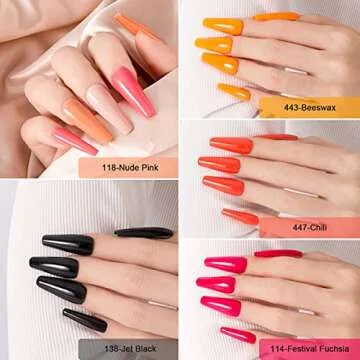 Lavender Violets Gel Nail Polish Kit with 30 Colors