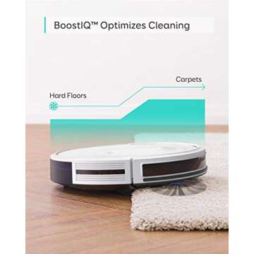 eufy by Anker, BoostIQ RoboVac 30C, Robot Vacuum Cleaner, Wi-Fi, Super-Thin, 1500Pa Suction, Boundary Strips Included, Quiet, Self-Charging Robotic Vacuum, Cleans Hard Floors to Medium-Pile Carpets