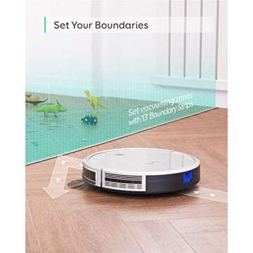 eufy by Anker, BoostIQ RoboVac 30C, Robot Vacuum Cleaner, Wi-Fi, Super-Thin, 1500Pa Suction, Boundary Strips Included, Quiet, Self-Charging Robotic Vacuum, Cleans Hard Floors to Medium-Pile Carpets