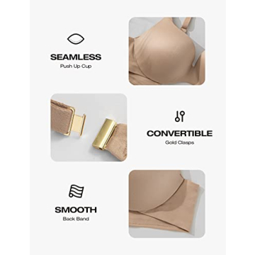 Deyllo Push Up Padded Bra - The Ideal T-Shirt Bra