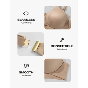 Deyllo Push Up Padded Bra - The Ideal T-Shirt Bra