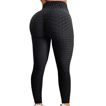 FITTOO Women's High Waist Yoga Pants Tummy Control Scrunched Booty Leggings Workout Running Butt Lif...