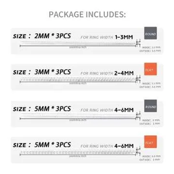 Ring Size Adjuster 12 Pack for Loose Rings - Silicone Fit
