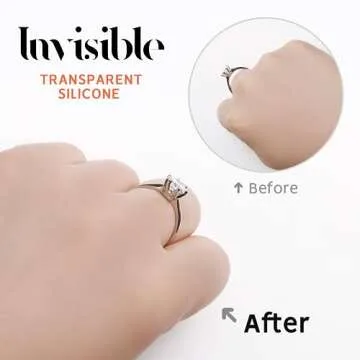 Ring Size Adjuster 12 Pack for Loose Rings - Silicone Fit