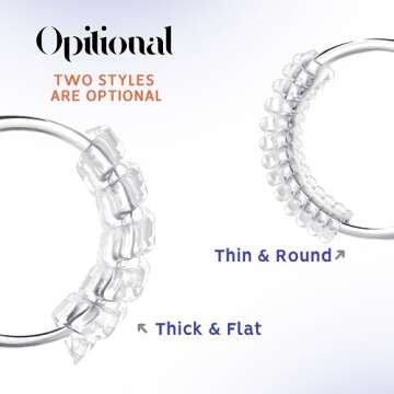 Ring Size Adjuster 12 Pack for Loose Rings - Silicone Fit