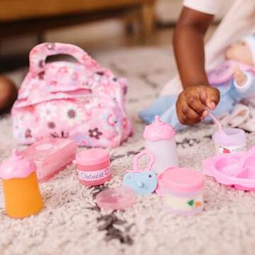 Melissa & Doug Doll Feeding and Changing Accessories Set