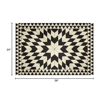 Chic Carolina Creekhouse Vinyl Rug - Easy to Clean & Eco-Friendly