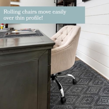 Chic Carolina Creekhouse Vinyl Rug - Easy to Clean & Eco-Friendly