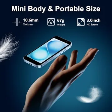 BLKE Max Mini Phone Unlocked World's Smallest 3.0" HD Touch Screen Mini Smartphone Android Compact M...
