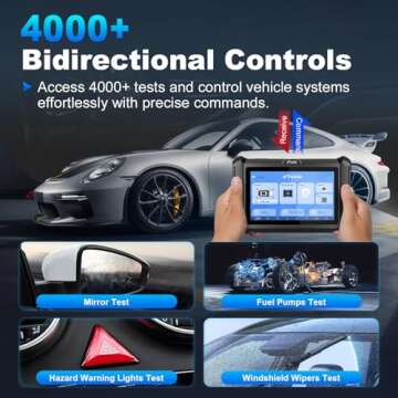 XTOOL D7S Bidirectional OBD2 Scanner: 2025 Car Diagnostic Tool V2.0 with FCA, 36+Resets, ECU Coding, All System, Active Tests, PMI, V.A.G Guide, DoIP/CANFD, Battery Registration for BMW, Upgrade of D7