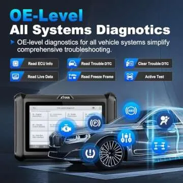 XTOOL D7S Bidirectional OBD2 Scanner: 2025 Car Diagnostic Tool V2.0 with FCA, 36+Resets, ECU Coding, All System, Active Tests, PMI, V.A.G Guide, DoIP/CANFD, Battery Registration for BMW, Upgrade of D7