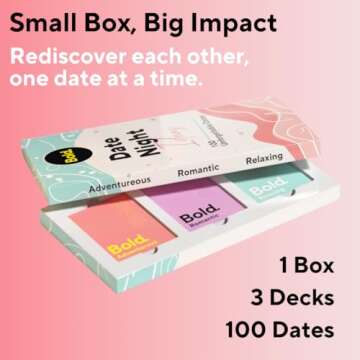 Bold. 100 Scratch Off Date Night Ideas Cards - Romantic Couple Gifts - Fun Date Ideas for Him/Her/Boyfriend/Girlfriend - Cool for Couples - Perfect Couples Birthday/Valentines Day Gift