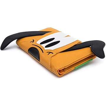Loungefly x Disney Pluto Cosplay Flap Wallet (Orange/Green, One Size)
