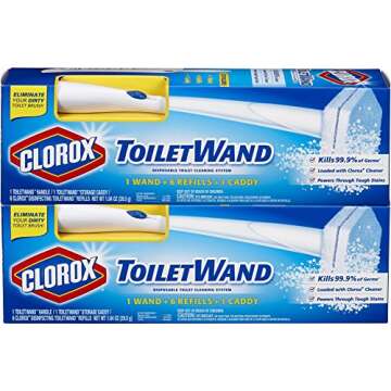 Clorox ToiletWand, 2 Caddies and Refill 12 Heads