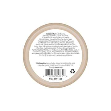 Hempz Hydrating Lip Sleeping Mask - Whipped Vanilla (.70 Oz.) | Overnight Hydrating Lip Balm for Dry Lips, Lip Repair, Chapped Lip Treatment & Nourishment for Women